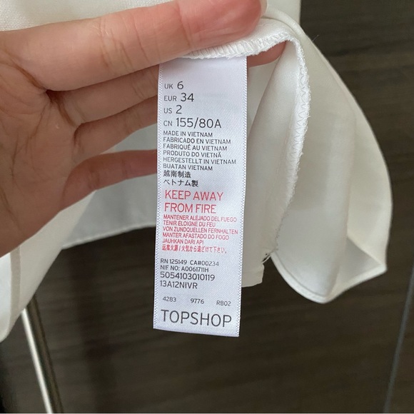 Topshop White Scallop Tank - Picture 4 of 5